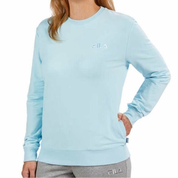 Fila Women's Sweatshirt French Terry Crewneck Side Pockets Size XL NWT - Picture 2 of 5